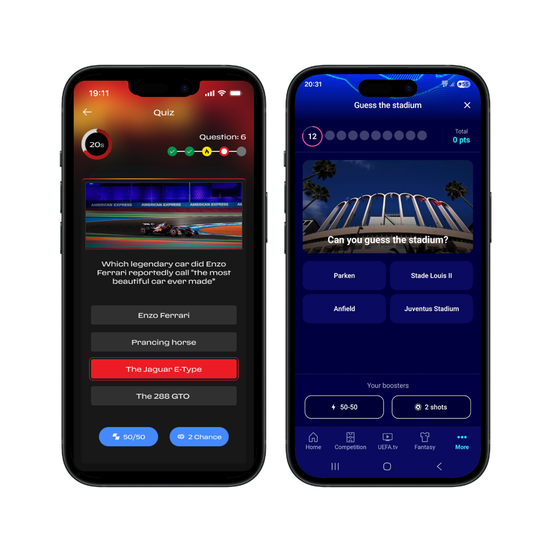 Quiz and trivia fan engagement